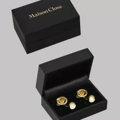 Maison Close Chambre Noire Gold Cufflinks