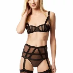 Bluebella Karolina High-Waist Suspender Thong