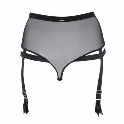 Bluebella Karolina High-Waist Suspender Thong -Stockings Shop Mayfair StockingsKarolina SuspenderBrief Black 40151 IM 02 Edit 2