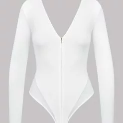 Maison Close Pure Tentation Long Sleeved White Thong Body -Stockings Shop Mayfair StockingsLS Body Pure Tentation White 608517 2 2048x 16