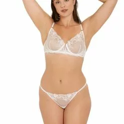 BLUEBELLA Bluebela Marseille White Bra -Stockings Shop Mayfair StockingsMarseilleBraandBrief White 4 15