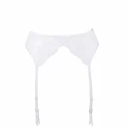 Bluebella Marseille White Suspender Belt -Stockings Shop Mayfair StockingsMarseilleSuspenderWhite0113247 8