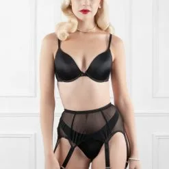 Mayfair Elodie 6 Strap Sheer Suspender Belt -Stockings Shop Mayfair StockingsMayfair 1 1 2