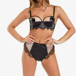 Playful Promises Anaise Quarter Cup Bra -Stockings Shop Mayfair StockingsMayfair Stockingsplayful promises bra playful promises anaise black quarter cup bra 28923468218416 2048x2048 9 2000x 1