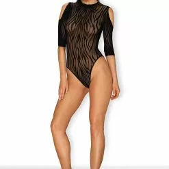Obsessive Zebra Fishnet Bodysuit