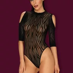 Obsessive Zebra Fishnet Bodysuit -Stockings Shop Mayfair StockingsObsessive B130 teddy 3 8