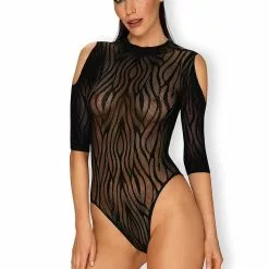 Obsessive Zebra Fishnet Bodysuit -Stockings Shop Mayfair StockingsObsessive B130 teddy 4 10