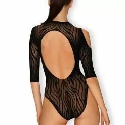 Obsessive Zebra Fishnet Bodysuit -Stockings Shop Mayfair StockingsObsessive B130 teddy back 4 9