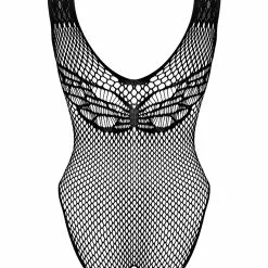 Obsessive Black Bee Open Bodysuit -Stockings Shop Mayfair StockingsObsessive B134 teddy back packshot 1