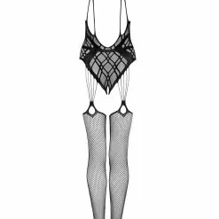 Obsessive Geometric Design Fishnet Bodystocking -Stockings Shop Mayfair StockingsObsessive G324 bodystoking pwb 2