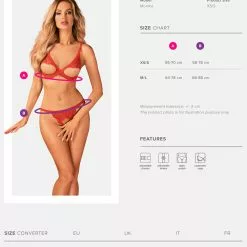 Obsessive Bergamore Red 2 Piece Set 13 Obsessive Bergamore Red 2 Piece Set -Stockings Shop Mayfair StockingsObsessive bergamore set 7