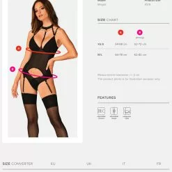 Obsessive Brasica Black Corset And Briefs -Stockings Shop Mayfair StockingsObsessive brasica corset 25