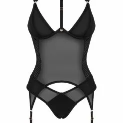 Obsessive Brasica Black Corset And Briefs -Stockings Shop Mayfair StockingsObsessive brasica corset pwf 5