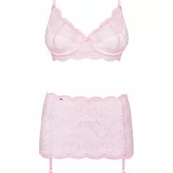 Obsessive Pink Three Piece Set 16 Obsessive Pink Three Piece Set -Stockings Shop Mayfair StockingsObsessive girlly set packshot 2