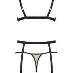 Obsessive Nudelia Three Piece Set -Stockings Shop Mayfair StockingsObsessive nudelia set nude back packshot 3