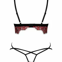 Obsessive Redessia Two Piece Set -Stockings Shop Mayfair StockingsObsessive redessia top thong back packshot 38