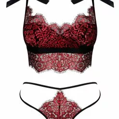 Obsessive Redessia Two Piece Set -Stockings Shop Mayfair StockingsObsessive redessia top thong packshot 37