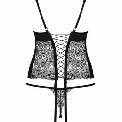 Obsessive Sharlotte Corset And Thong -Stockings Shop Mayfair StockingsObsessive sharlotte corset back packshot 1