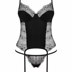 Obsessive Sharlotte Corset And Thong -Stockings Shop Mayfair StockingsObsessive sharlotte corset packshot 2