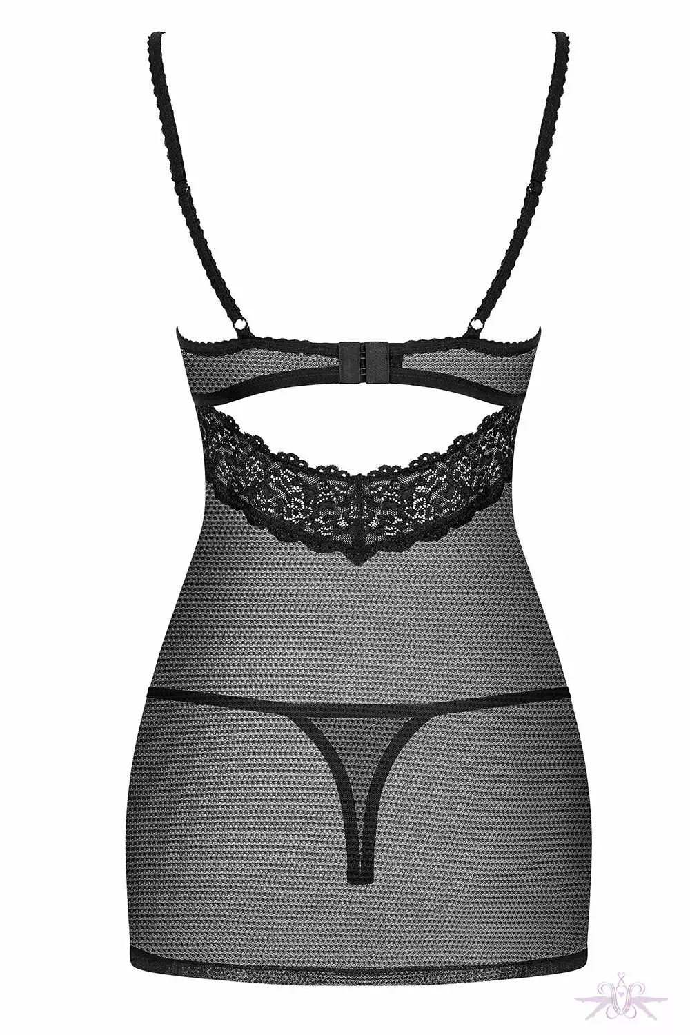 Obsessive Sheer Dot Chemise 6 Obsessive Sheer Dot Chemise - Image 6