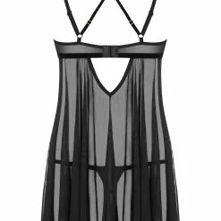 Obsessive Floral Babydoll -Stockings Shop Mayfair StockingsObsessive 873 BAB 1 back packshot 3