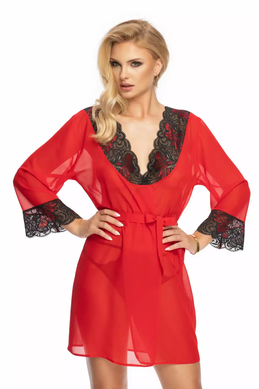 Irall Oriana Red Dressing Gown 1 Irall Oriana Red Dressing Gown