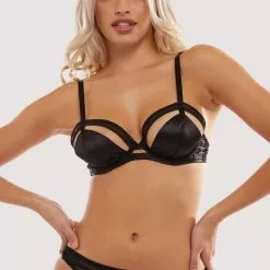 Playful Promises Charlie Cut-Out Plunge Bra -Stockings Shop Mayfair StockingsPP3203 C 1 11