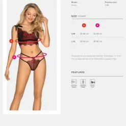 Obsessive Redessia Two Piece Set -Stockings Shop Mayfair StockingsRedessia top thong 32