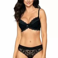 Roza Lagerta Black Push Up Bra