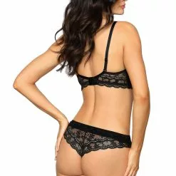 Roza Lagerta Black Thong