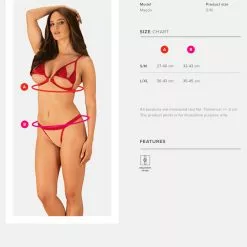 Obsessive Rubinesa Cupless 2 Piece Set -Stockings Shop Mayfair StockingsRubinesa set 19