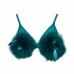 Playful Promises Bettie Page Powder Puff Triangle Bra Teal -Stockings Shop Mayfair Stockingsbettie page lingerie bra teal powder puff triangle bra 30401355972656 2000x 5