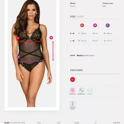 Obsessive Bondea Bodysuit -Stockings Shop Mayfair Stockingsbondea teddy 19