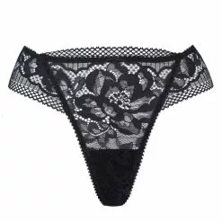 Jolidon Rock DJ Black Lace Thong -Stockings Shop Mayfair Stockingsd2237 d2237.neg 1 85