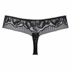 Jolidon Rock DJ Black Lace Thong -Stockings Shop Mayfair Stockingsd2237 d2237.neg 2 86