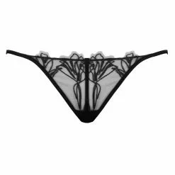 Jolidon Supreme Black Lace Thong 14 Jolidon Supreme Black Lace Thong -Stockings Shop Mayfair Stockingsd2244 d2244.neg 1 105