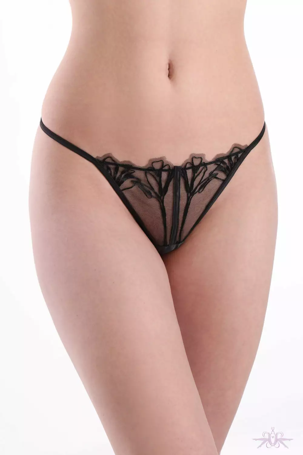 Jolidon Supreme Black Lace Thong 2 Jolidon Supreme Black Lace Thong - Image 2