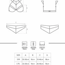 Obsessive Pearl Halter Neck Lace 2 Piece Set -Stockings Shop Mayfair Stockingseng 857 set 19