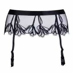 Jolidon Supreme Black Lace Suspender Belt -Stockings Shop Mayfair Stockingsj2244 j2244.neg 1 110