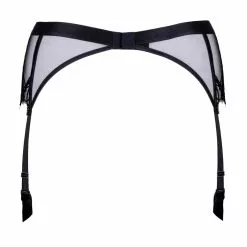 Jolidon Supreme Black Lace Suspender Belt -Stockings Shop Mayfair Stockingsj2244 j2244.neg 2 109