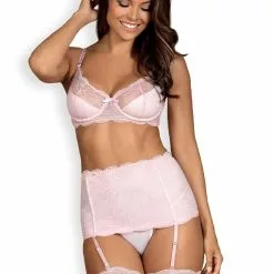 Obsessive Pink Three Piece Set 13 Obsessive Pink Three Piece Set -Stockings Shop Mayfair Stockingsobsessive girlly set 2 14