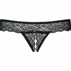 Obsessive Miamor Crotchless Thong -Stockings Shop Mayfair Stockingsobsessive miamor crotchless thong back packshot 4