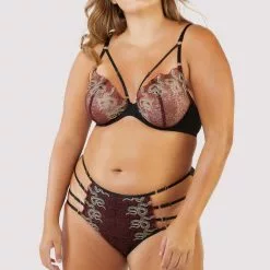 Playful Promises Black And Red Dakota Embroidered Balconette Bra -Stockings Shop Mayfair Stockingsplayful promises bra dakota red snake embroidered balconette bra 30415386673200 2000x 6