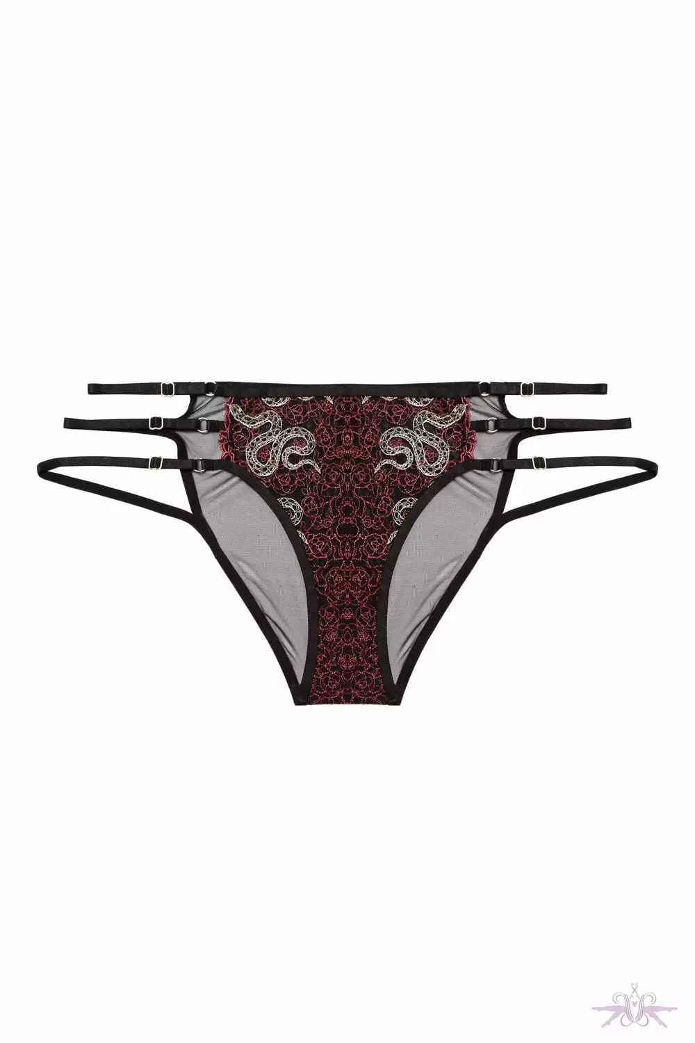 Playful Promises Red Dakota Embroidered Brief 4 Playful Promises Red Dakota Embroidered Brief - Image 4