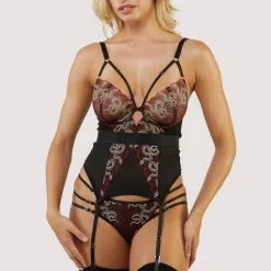 Playful Promises Black And Red Dakota Basque 8 Playful Promises Black And Red Dakota Basque -Stockings Shop Mayfair Stockingsplayful promises corsets waspies dakota red snake embroidered basque 30295083843632 2000x 4