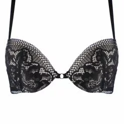 Jolidon Rock DJ Black Push Up Bra -Stockings Shop Mayfair Stockingss2237 s2237.neg 1 67