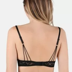 Jolidon Rock DJ Black Lace Underwired Bra -Stockings Shop Mayfair Stockingss2239 s2239.neg 4 6