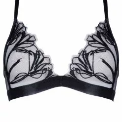 Jolidon Supreme Lace Triangle Black Bra 14 Jolidon Supreme Lace Triangle Black Bra -Stockings Shop Mayfair Stockingss2243 s2243.neg 1 115