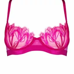 Jolidon Supreme Lace Underwired Pink Bra -Stockings Shop Mayfair Stockingss2244 s2244.roz 1 118