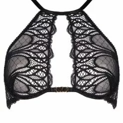 Jolidon Angels Black Lace Underwired Bra -Stockings Shop Mayfair Stockingss2249 s2249.neg 1 2 113